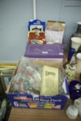 BAYKO BUILDING SET PIECES, QUANTITY OF BOXED 'LADIES DAY' DECORATIVE SHOES AND FIVE BOXED DIE CAST