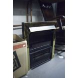 'CREATIVE FIRES' ELECTRIC RADIATOR WITH ILLUMINATED COAL EFFECT BEHIND A GLASS FRONT WITH