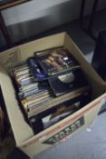 QUANTITY OF LP AND SINGLE VINYL RECORDS, 1960's/70's POPULAR MUSIC (ONE BOX)