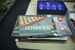 A COLLECTION OF BOARD GAMES TO INCLUDE; 'FLYING HATS', 'SORRY', 'DIVERSION'