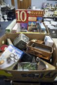 QUANTITY OF VARIOUS JIGSAWS, PICTURE FRAMES, RECORDS AND VARIOUS OTHER ITEMS