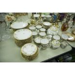 A WEIMAR DINNER SERVICE FOR FOUR PERSONS, WHITE GROUND WITH GILT DETAIL AND SIMILAR EXAMPLES