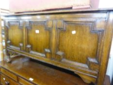 JACOBEAN STYLE OAK BLANKET CHEST