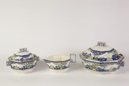 EIGHTEEN PIECE ROYAL DOULTON 'MERRY WEATHER' PATTERN POTTERY PART DINNER SERVICE, PRINTED AND WASHED