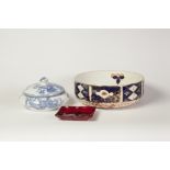 EARLY TWENTIETH CENTURY WADES JAPAN PATTERN FRUIT BOWL, 3 1/4" (8.3cm) high, 9" (22.9cm) diameter,