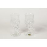 PAIR OF WATERFORD CUT GLASS 'COLLEEN' IRISH COFFEE GLASSES, 6 1/4" (15.9cm) high, in original box