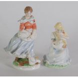 ROYAL WORCESTER LIMITED EDITION CHINA FIGURE 'A FARMER'S WIFE' from the 'Old Country Ways' series,