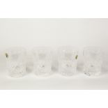 SET OF FOUR WATERFORD CUT GLASS 'COLLEEN' 12oz TUMBLERS, 4 1/4" (10.8cm) high, in original box