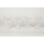 SET OF FOUR WATERFORD CUT GLASS 'COLLEEN' GOBLETS, 5 1/4" (13.3cm) high, boxed