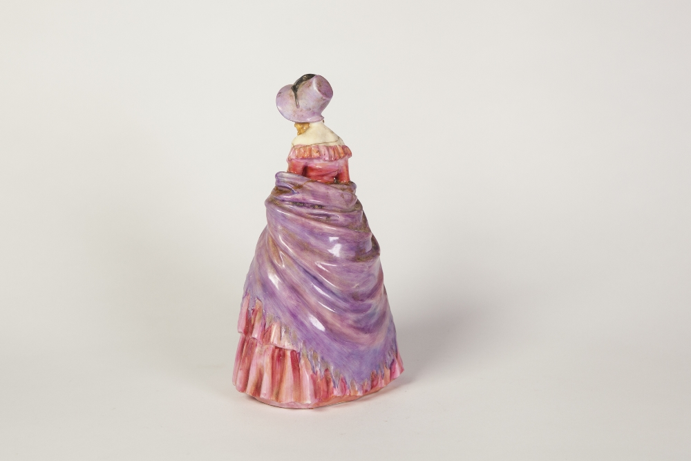 ROYAL DOULTON CHINA FIGURE, 'A Victorian Lady', HN 728, 8" (20.3cm) high, painted marks (a.f.) - Image 2 of 3