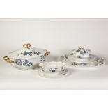 THIRTY PIECE LIMOGES, FRENCH PORCELAIN PART DINING SERVICE, retailed by H.G. Stephenson, Manchester,