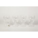 SET OF FOUR WATERFORD CUT GLASS 'COLLEEN' BRANDY BALLOONS, 5 1/4" (13.4cm) high, in original box