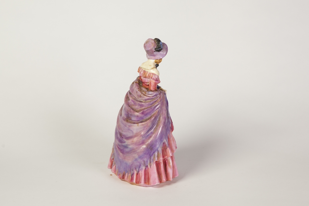 ROYAL DOULTON CHINA FIGURE, 'A Victorian Lady', HN 728, 8" (20.3cm) high, painted marks (a.f.) - Image 3 of 3