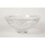 WATERFORD CUT GLASS 'ROMANCES OF IRELAND' 'RING OF KERRY' BOWL, 5 1/2" (14cm) high, 11" (28cm)