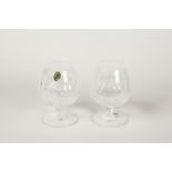 PAIR OF WATERFORD CUT GLASS 'COLLEEN' 10oz BRANDY GOBLETS, 5" (12.7cm) high, in original box