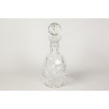 WATERFORD CUT GLASS 'COLLEEN' BRANDY DECANTER, 11 1/2" (29.2cm) high, in original box