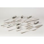 CIRCA 1920'S GERMAN 800 MARK SILVER TABLE SERVICE OF CUTLERY FOR SIX PERSONS, with double struck