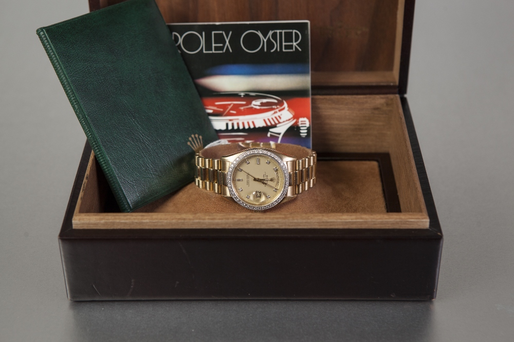 *GENT'S ROLEX 18ct GOLD OYSTER PERPETUAL DAY-DATE SUPERLATIVE OFFICIALLY CERTIFIED CHRONOMETER with - Image 4 of 4