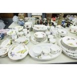 MODERN ROYAL WORCESTER 'EVESHAM' PATTERN PART DINNER AND TEA SERVICE