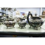 ELECTROPLATE TEA SERVICE OF THREE PIECES