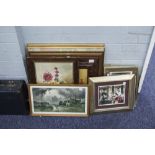 THIRTEEN FRAMED PICTURES AND PRINTS VARIOUS