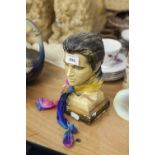 A PLASTER BUST OF ELVIS