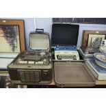 GRUNDIG 'REPORTER' REEL TO REEL TAPE RECORDER AND TWO TYPEWRITERS (3)