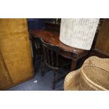 A GEORGIAN STYLE MAHOGANY SIDE TABLE