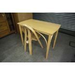 A MODERN ENGLISH SYCAMORE DESK AND CHAIR DESIGNED BY NEIL CLARKE (2)