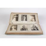 AN EDWARDIAN ALBUM OF 200 PHOTOGRAPHIC POSTCARDS OF THEATRICAL AND MUSIC HALL STARS