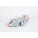 ARMAND MARSEILLE, GERMAN, EARLY 20th CENTURY BABY DOLL with bisque head, having moulded hair,
