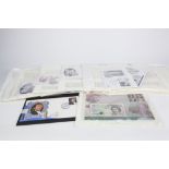 FOURTEEN FIRST DAY COVERS RELATING TO THE ROYAL FAMILY mainly with ring binder pages, THREE ROYAL