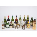 TEN MINIATURE BOTTLES OF SPIRITS INCLUDING; 'Old Forester Kentucky Straight Bourbon WHISKY;