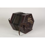 LACHENAL AND CO., LONDON, LATE NINETEENTH CENTURY CONCERTINA