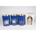 FOUR BOXED BELLS WHISKY - ROYAL COMMEMORATIVE 75CL BOTTLES OF WHISKY EACH 43% viz Queen Mothers 90th