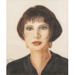 IRENE HOLLINGS (MODERN) WATERCOLOURS, SIX VARIOUS PORTRAITS, Flowers etc, varying sizes, and four