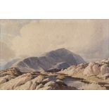 WILLIAM HEATON COOPER WATERCOLOUR A view in the Lake District Signed lower left 11 1/2" x 17 1/2" (