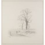 PATRICK BURKE TWELVE PENCIL DRAWINGS Street scenes and landscapes including five featuring public
