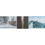 FOUR ARTIST SIGNED COLOUR PRINTS COMPRISING; DONALD DAKEYNE LIMITED EDITION 'ELTERWATER' (352/850)