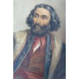 EDMOND THOMAS PARRIS (1793-1873) WATERCOLOUR DRAWING Half length portrait of a bearded man Signed