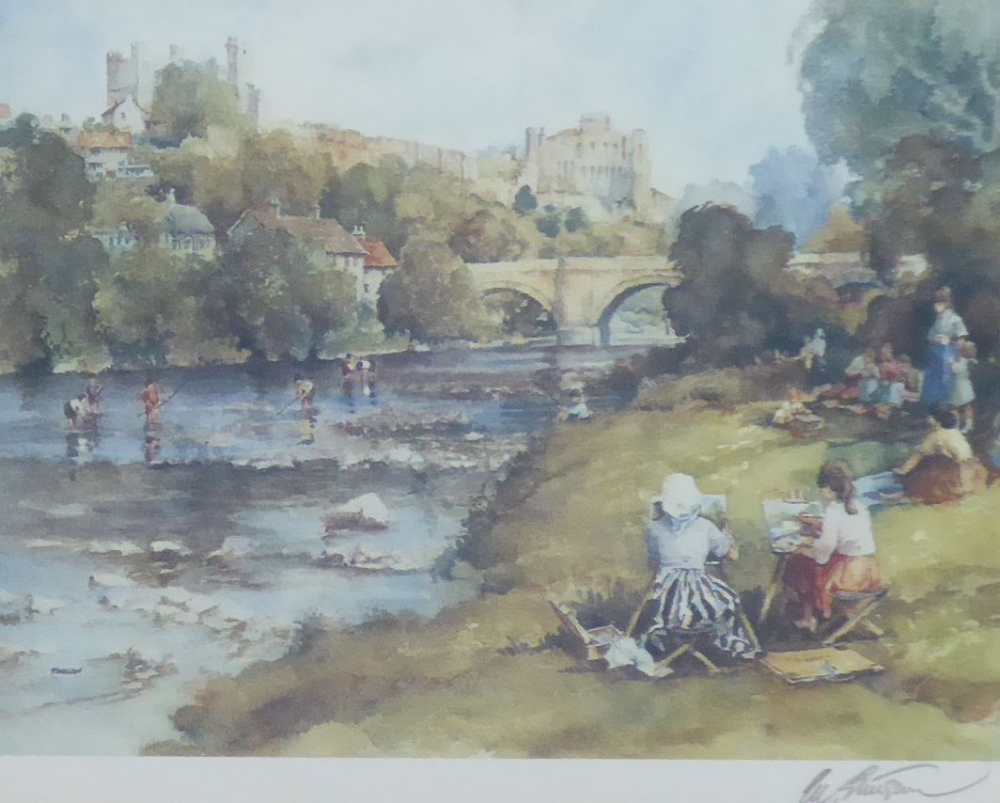 FOUR ARTIST SIGNED COLOUR PRINTS COMPRISING; DONALD DAKEYNE LIMITED EDITION 'ELTERWATER' (352/850) - Image 3 of 3