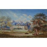 JOHN BARRETT (19TH/20TH CENTURY) WATERCOLOUR DRAWING 'Chaddlewood - Plympton, in May' Signed, titled