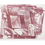 NORMAN JAQUES (1926 - 2014) TWO 'ARTIST PROOF' COLOUR PRINTS 'Half open window' 18" x 23" (45.7 x