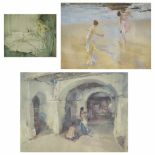 Sir William Russell Flint RA (British 1880 - 1969) a framed print of 'Bathers', number 367 of 650,