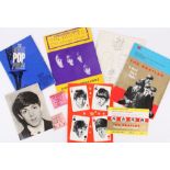 An interesting collection of five Beatles programmes together with three tickets and one photograph,