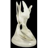 A Royal Doulton porcelain doves entitled 'Courtship' from the 'Images' collection, a seated dove