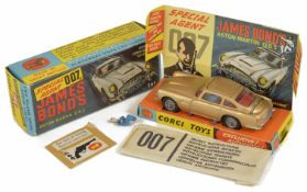 A James Bond Corgi Aston Martin D.B.5 261 in original box with instruction sheet, sticker and