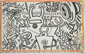 Keith Haring, (American, 1958-1990) Keith Haring at Robert Fraser Gallery London, October 19th -