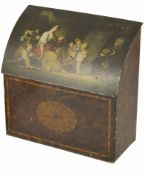 A Crawford & Sons advertising biscuit box in the form of an Edwardian stationery box the lid