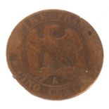 A collection of French coins, 19th and 20th century, to include Republique Francaise 5 Francs